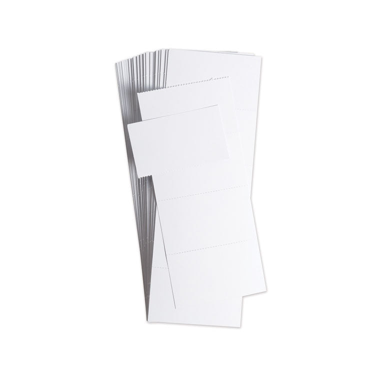 U Brands - Data Card Replacement, 3 x 1.75, White, 500/Pack