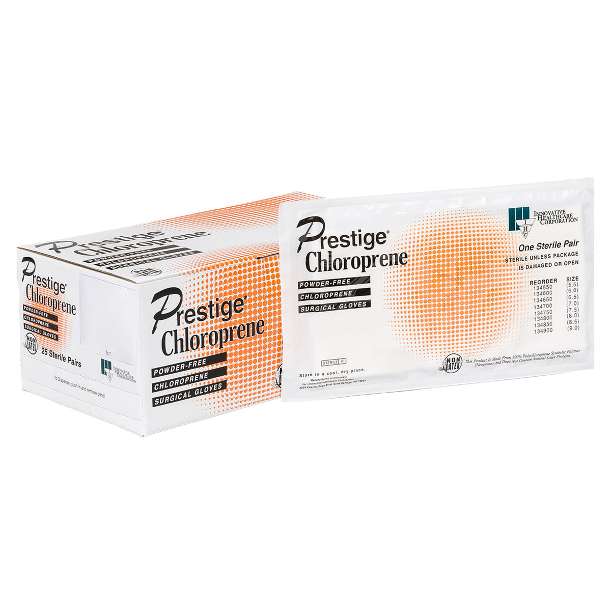 Innovative Healthcare Corp - Surgical Glove DermAssist® Prestige® Size 8 Sterile Polyisoprene Standard Cuff Length Fully Textured Ivory Not Chemo Approved [100/CS]