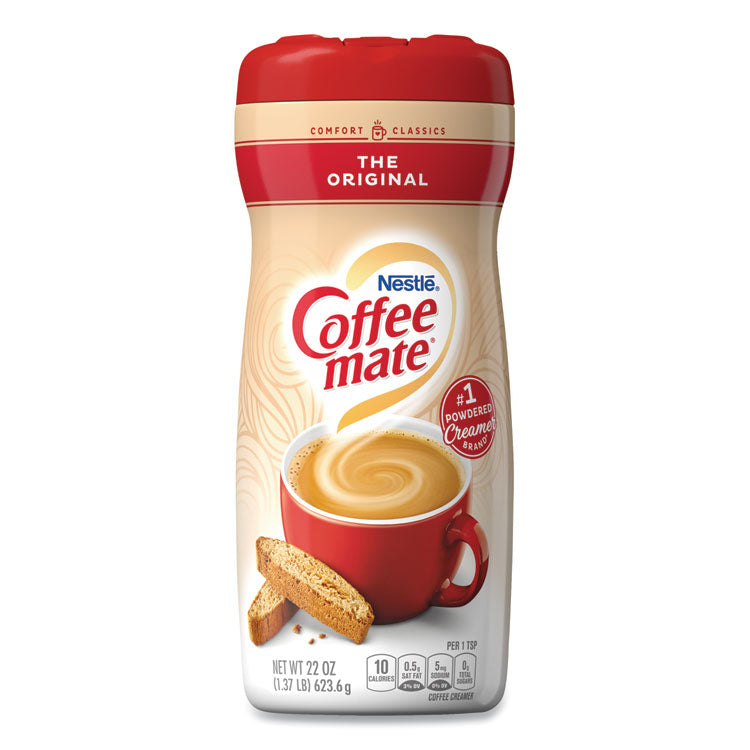 Coffee mate - Non-Dairy Powdered Creamer, Original, 22 oz Canister, 12/Carton