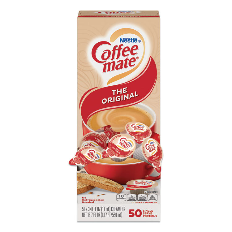 Coffee mate - Liquid Coffee Creamer, Original, 0.38 oz Mini Cups, 50/Box