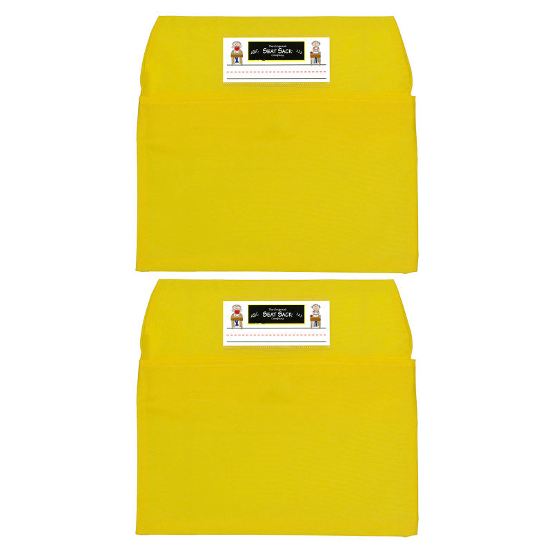 SEAT SACK - Seat Sack, Small, 12 inch, Chair Pocket, Yellow, Pack of 2