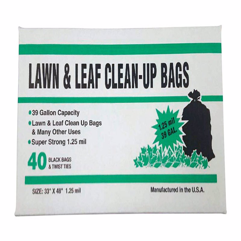PRIMROSE PLASTICS - Primrose Plastics 39 gal Lawn and Leaf Bags Twist Ties 40 pk 1.25 mil