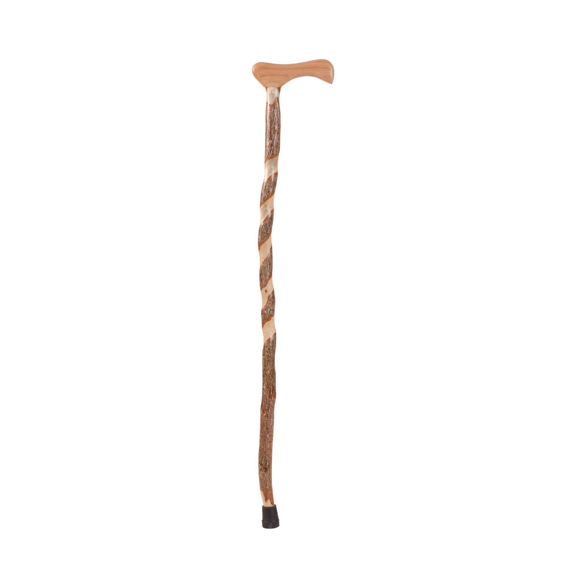 Mabis Healthcare - T-Handle Cane Brazos™ Twisted Wood 37 Inch Height Sassafras [1/EA]