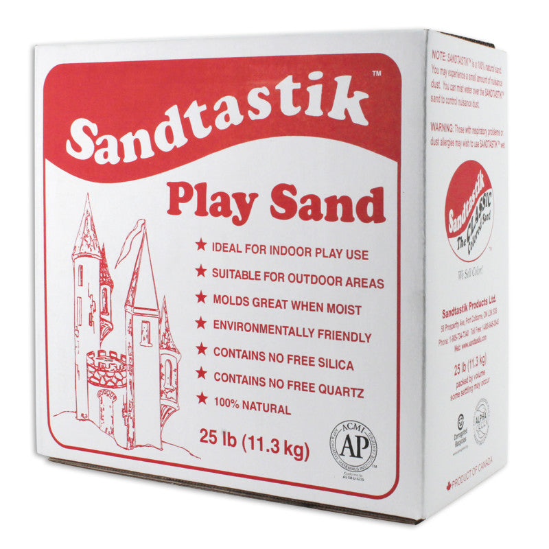 SANDTASTIK - Sparkling White Play Sand, 25 lb (11.3 kg)