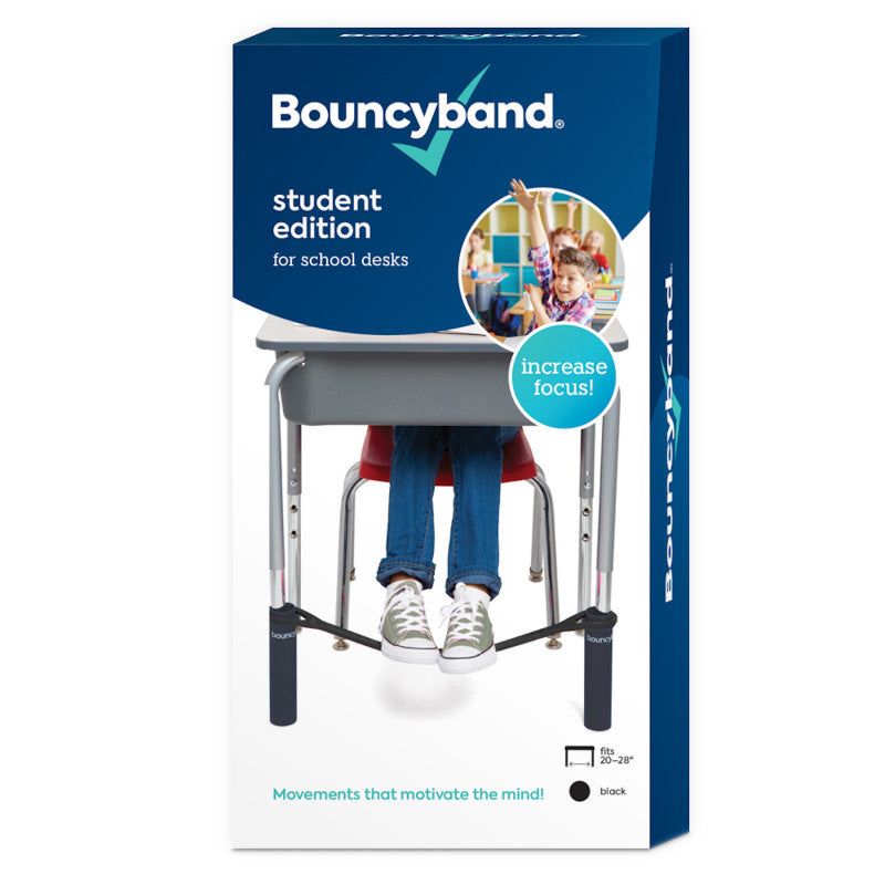 BOUNCYBAND - Chair Band for School Desks, Black