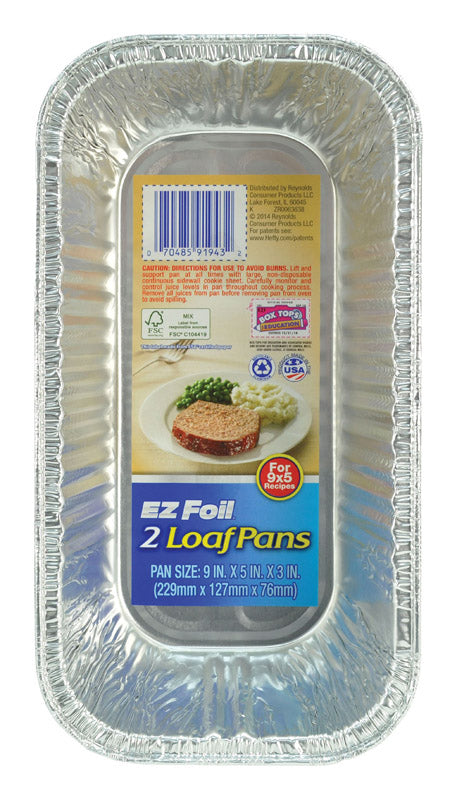 EZ FOIL - EZ Foil 5 in. W X 9 in. L Loaf Pan Silver - Case of 12