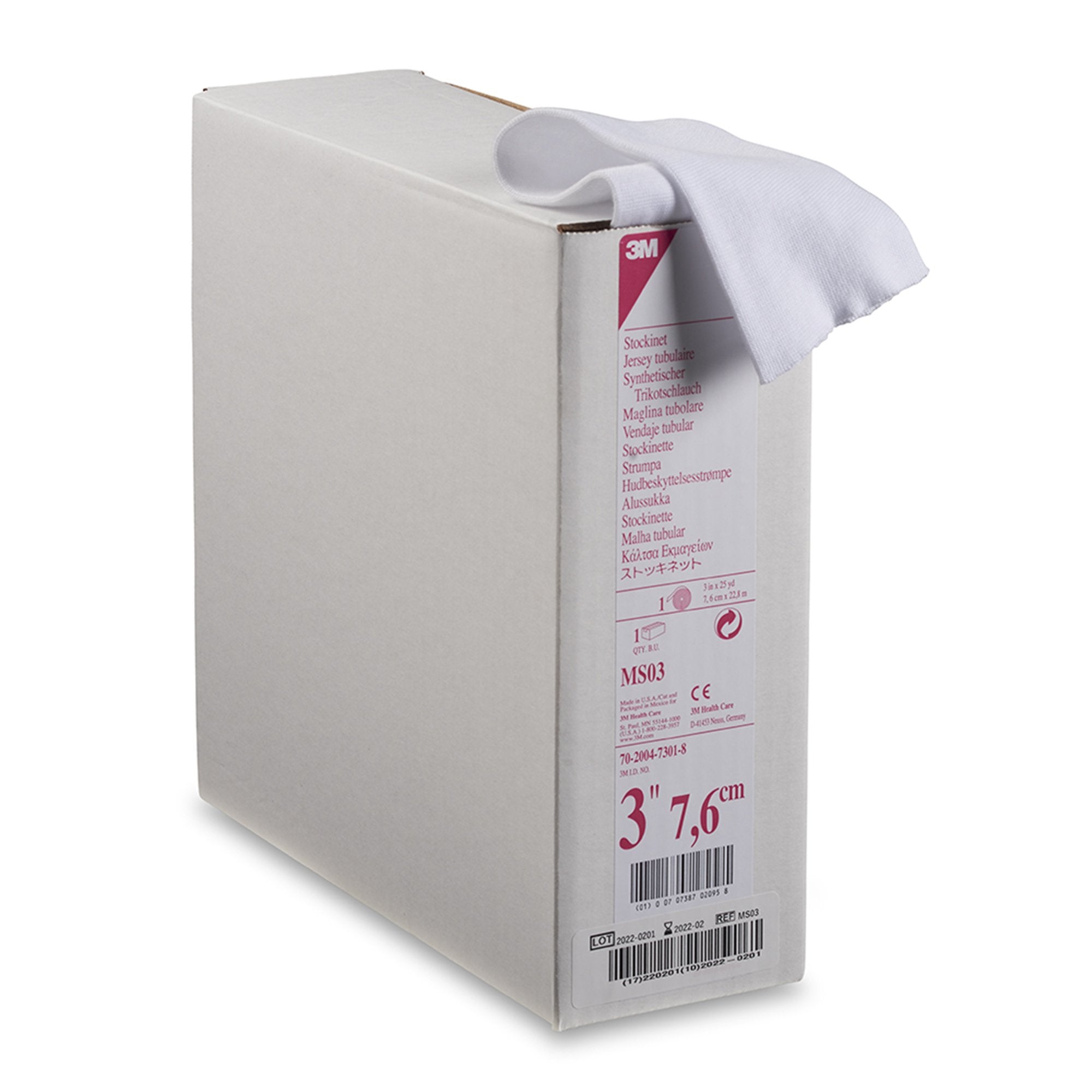 Solventum Corporation - Stockinette Tubular / Undercast 3M™ Synthetic 3 Inch X 25 Yard Polyester NonSterile [1/RL]