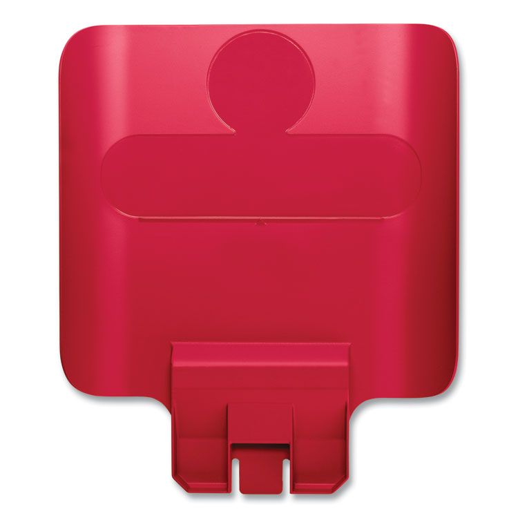 Rubbermaid Commercial - Slim Jim Recycling Station Billboard, , Plastic, Red