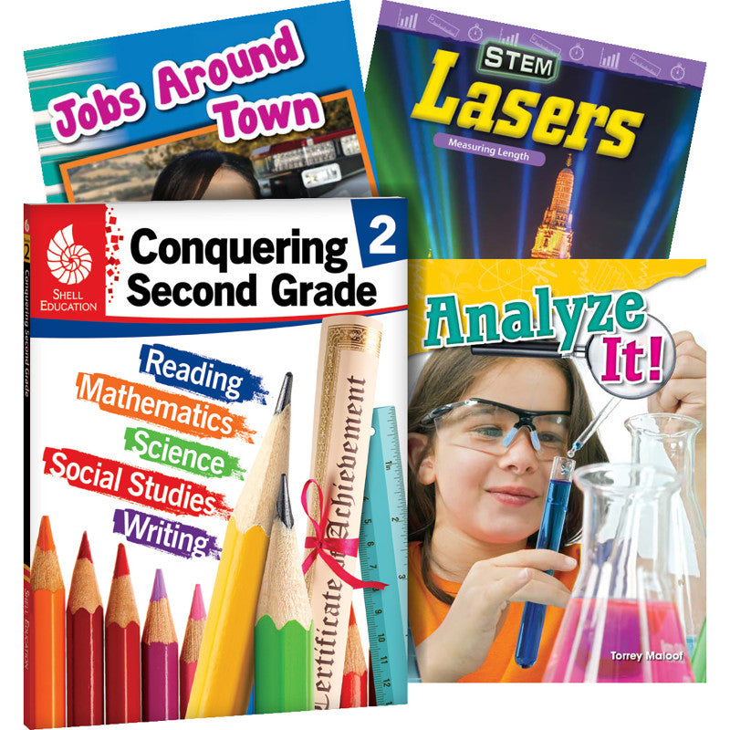 SHELL EDUCATION - Conquering Second Grade, 4-Book Set