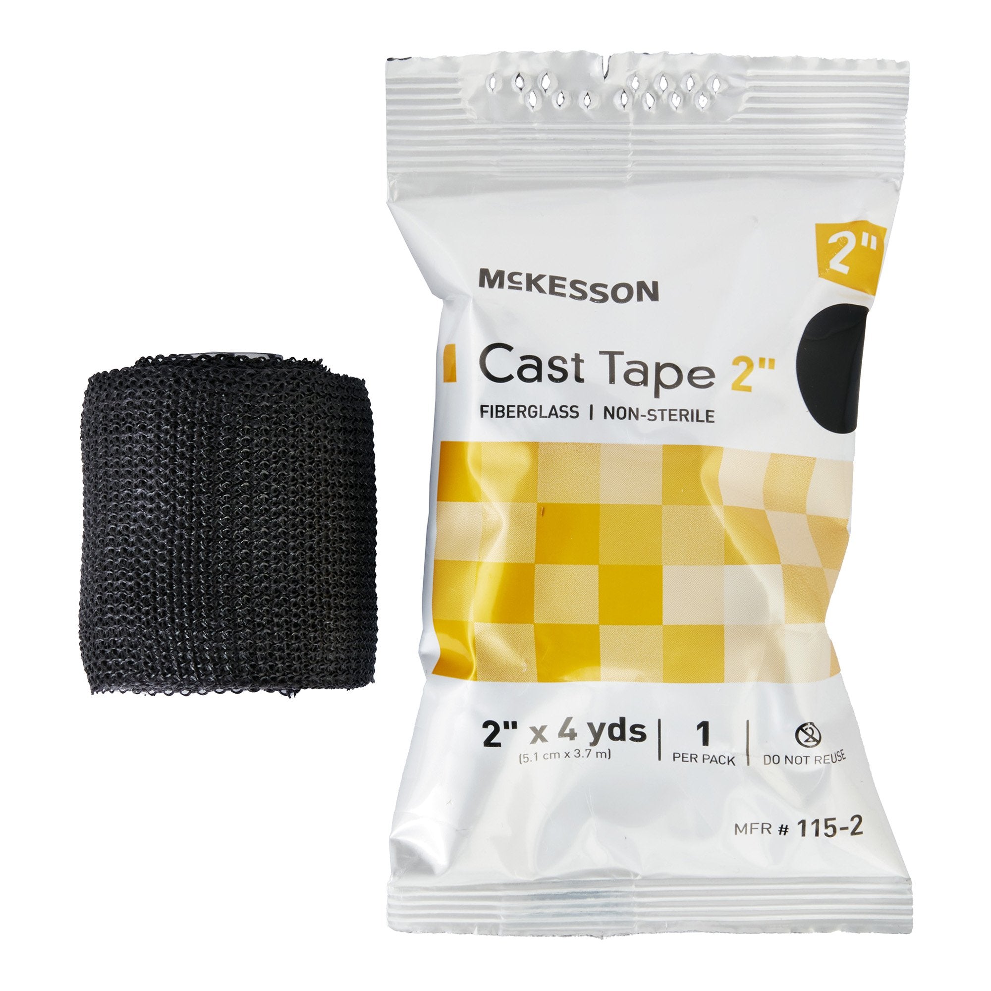 McKesson Brand - Cast Tape McKesson 2 Inch X 12 Foot Fiberglass Black [10/BX]