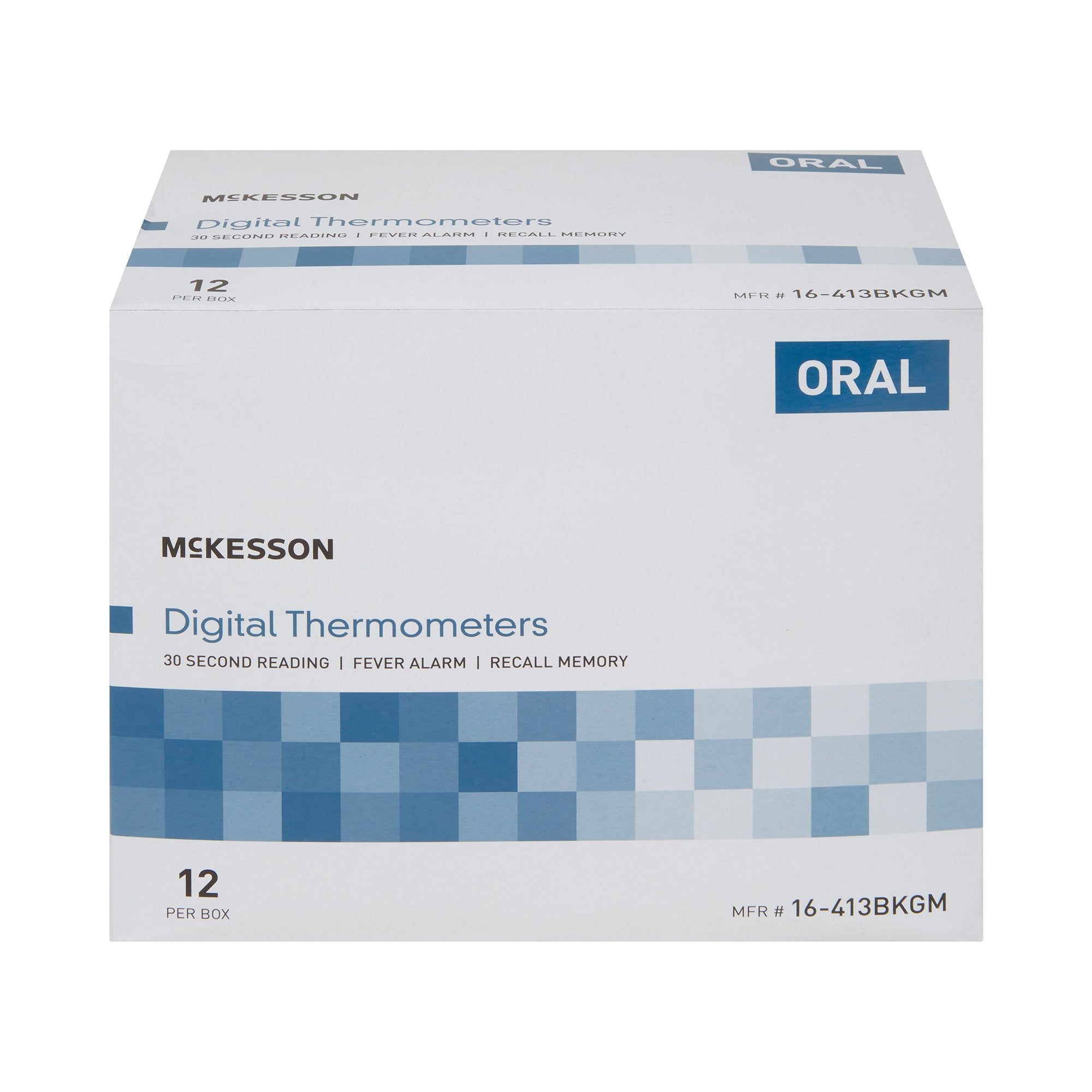 McKesson Brand - Digital Stick Thermometer McKesson Oral Probe Handheld [12/BX] (491094_BX)