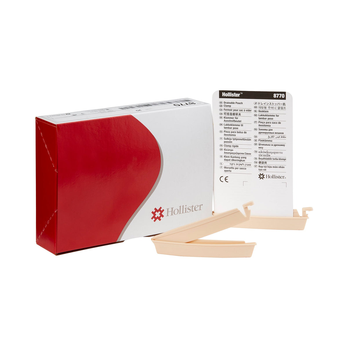 Hollister - Drainable Pouch Clamp Hollister Beige [20/BX]