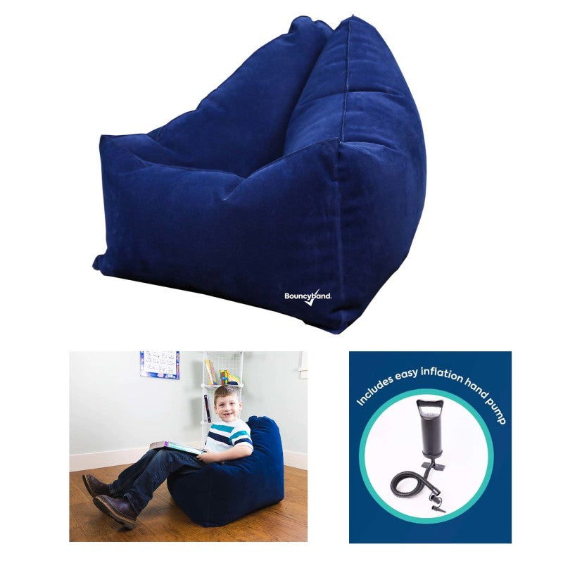 BOUNCYBAND - Comfy Cozy Peapod Inflatable Chair for Kids