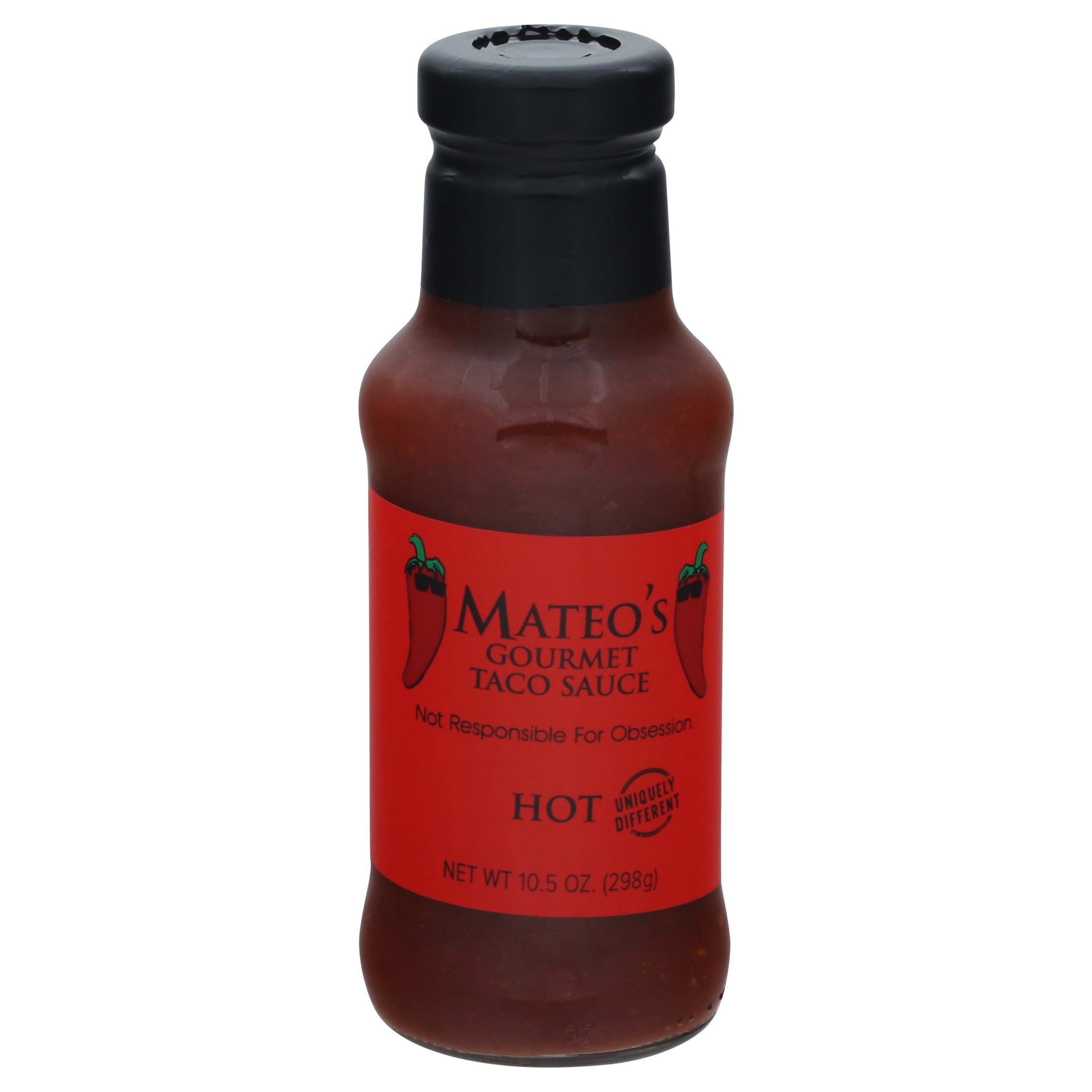 Mateo's Hot Gourmet Taco Sauce 10.5 oz - Case of 6