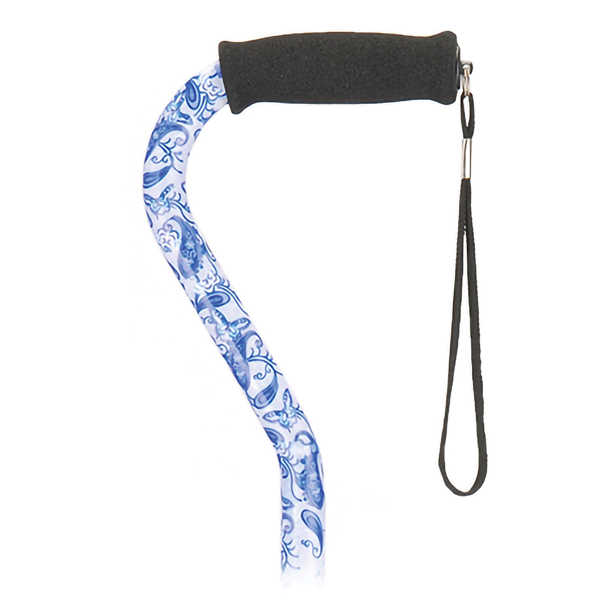 Nova Ortho-Med - Offset Cane Nova Aluminum 30 to 39 Inch Height Blue Porcelain Print [1/EA]