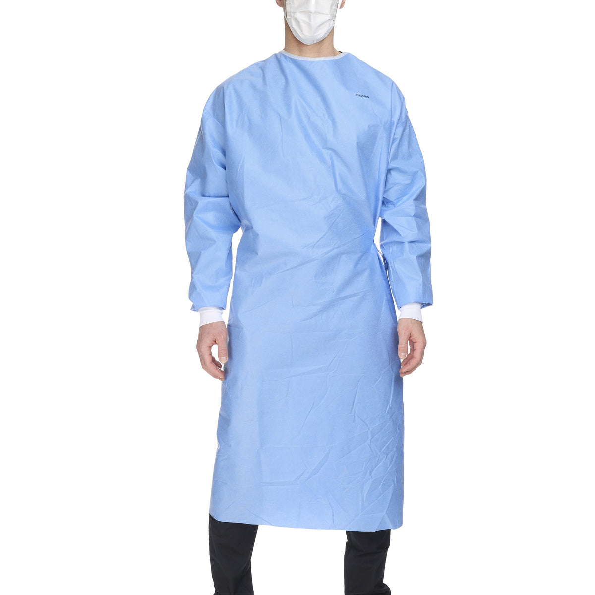McKesson Brand - Non-Reinforced Surgical Gown with Towel McKesson X-Large Blue Sterile AAMI Level 3 Disposable [1/PK]