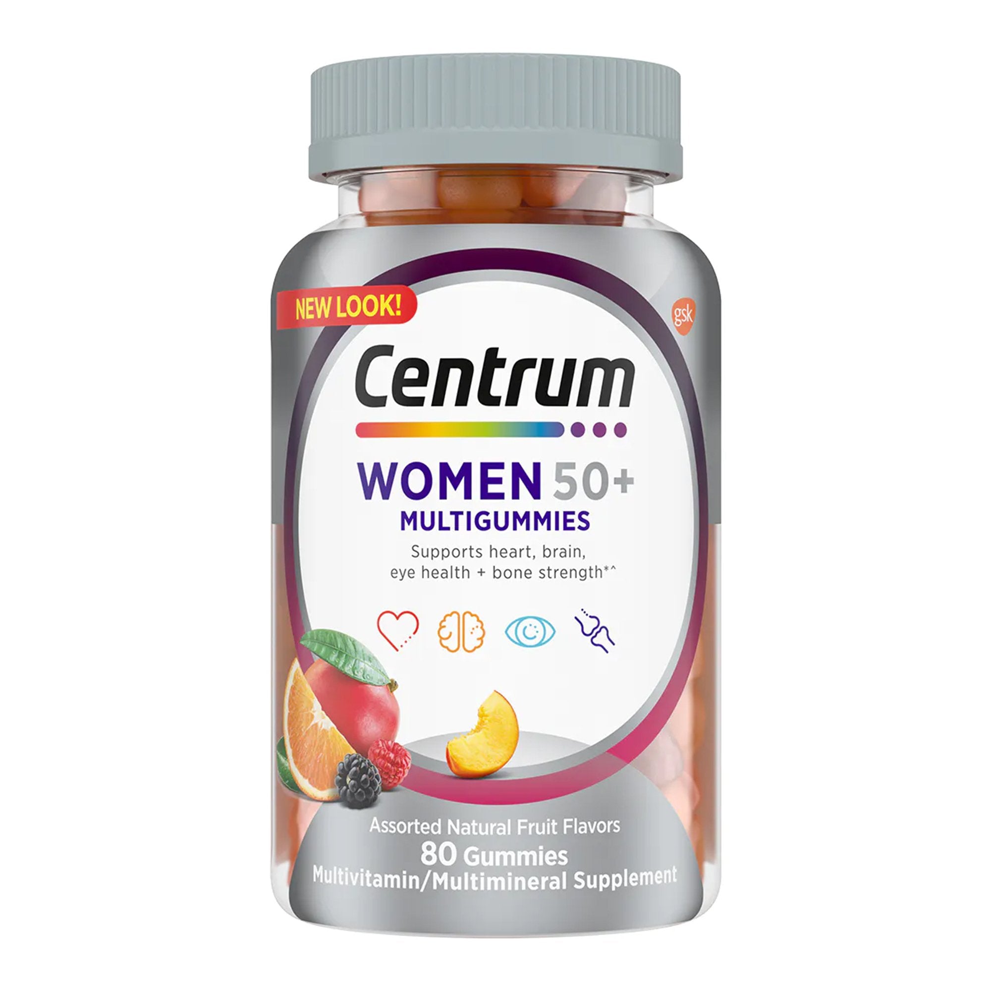 Glaxo Consumer Products - Multivitamin Supplement Centrum® Women 50+ Gummy 80 per Bottle Fruit Flavor [1/BT]