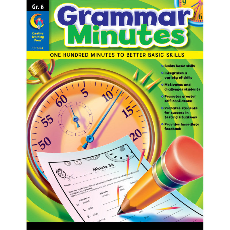 CREATIVE TEACHING PRESS - Grammar Minutes Workbook, Grade 6