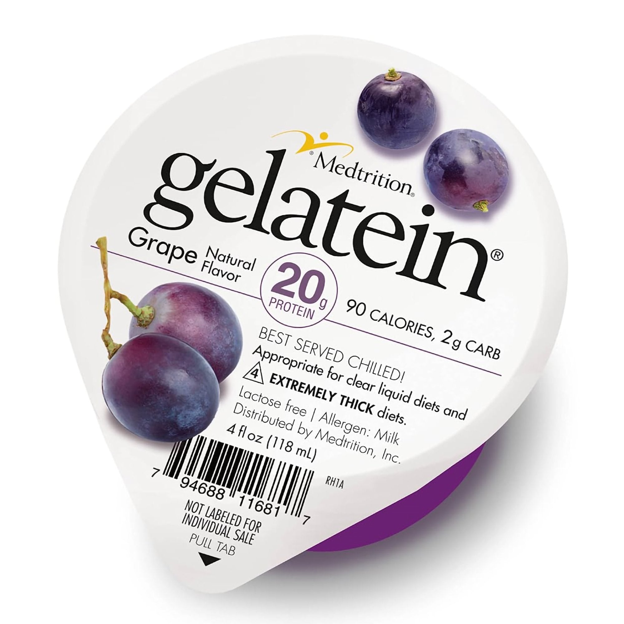 Medtrition/National Nutrition - Oral Supplement Gelatein® Grape Flavor Gel 4 oz. Cup [1/EA]