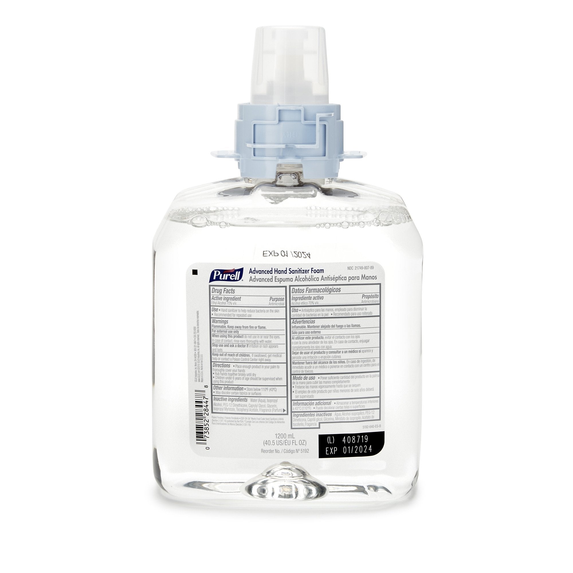 GOJO - Hand Sanitizer Purell® Advanced 1,200 mL Ethyl Alcohol Foaming Dispenser Refill Bottle [4/CS]