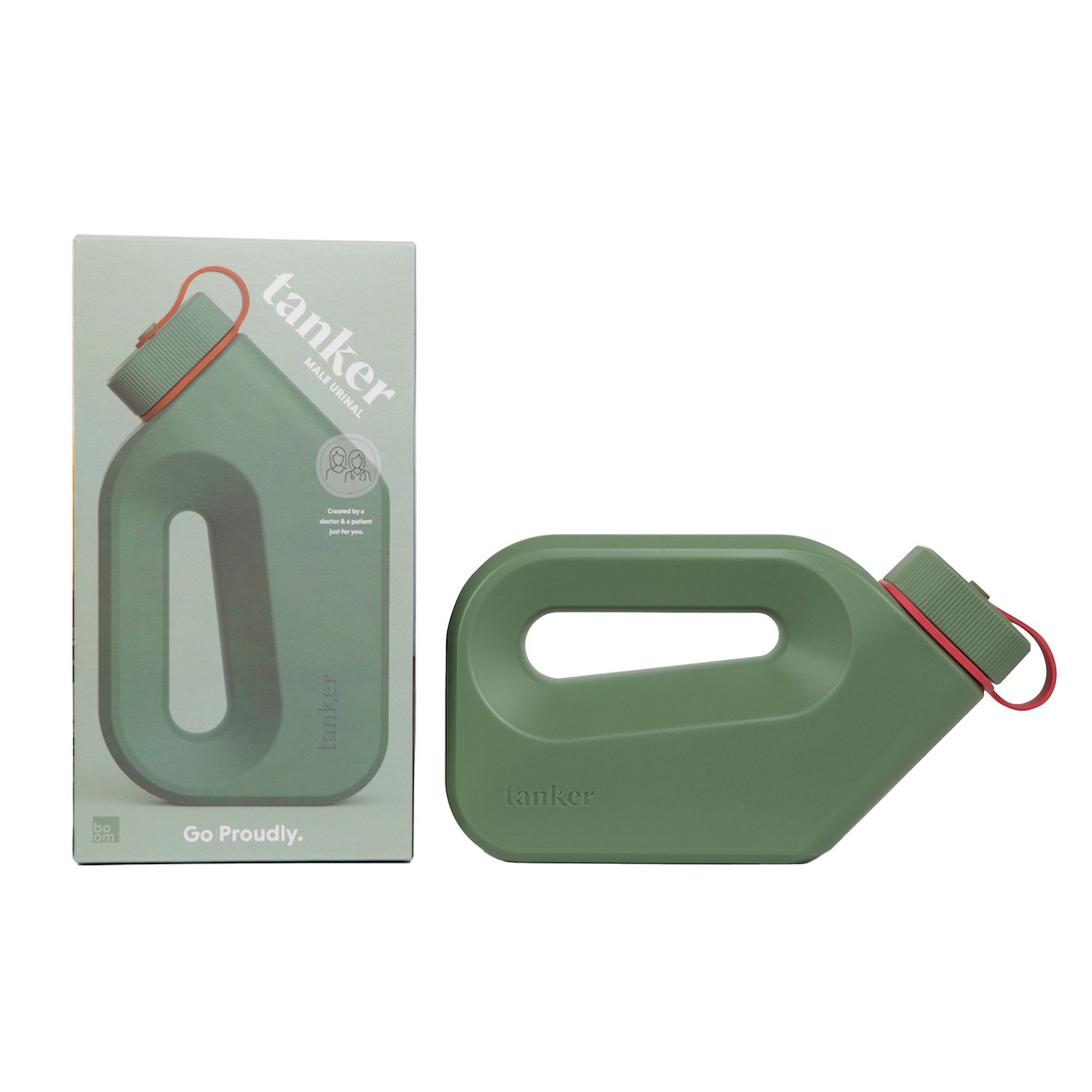 Boom Home Medical - Male Urinal Tanker 44 oz. With Closure Single Patient Use [1/EA] (1254082_EA)