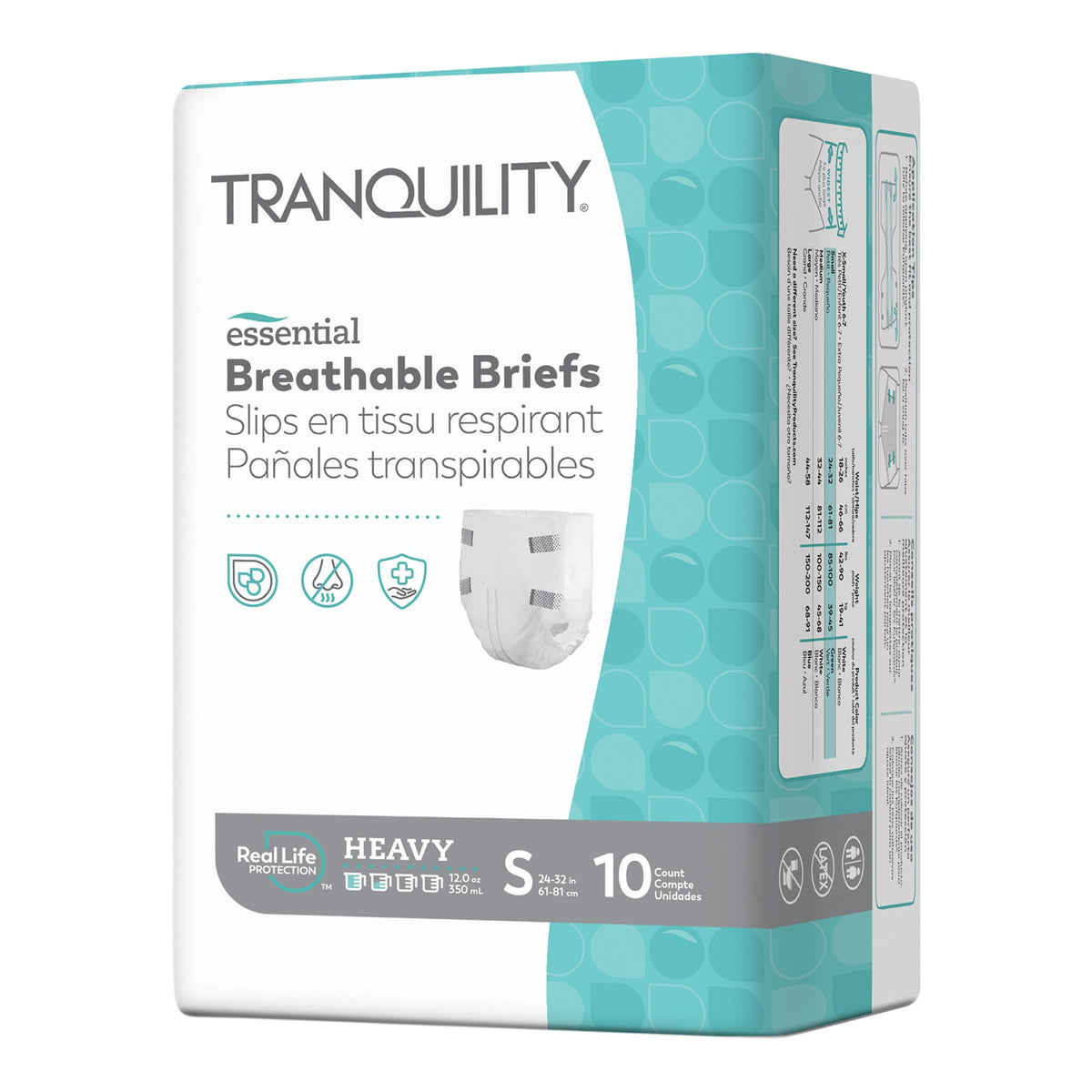 Principle Business Enterprises - Unisex Adult Incontinence Brief Tranquility® Essential Small Disposable Heavy Absorbency [10/BG]