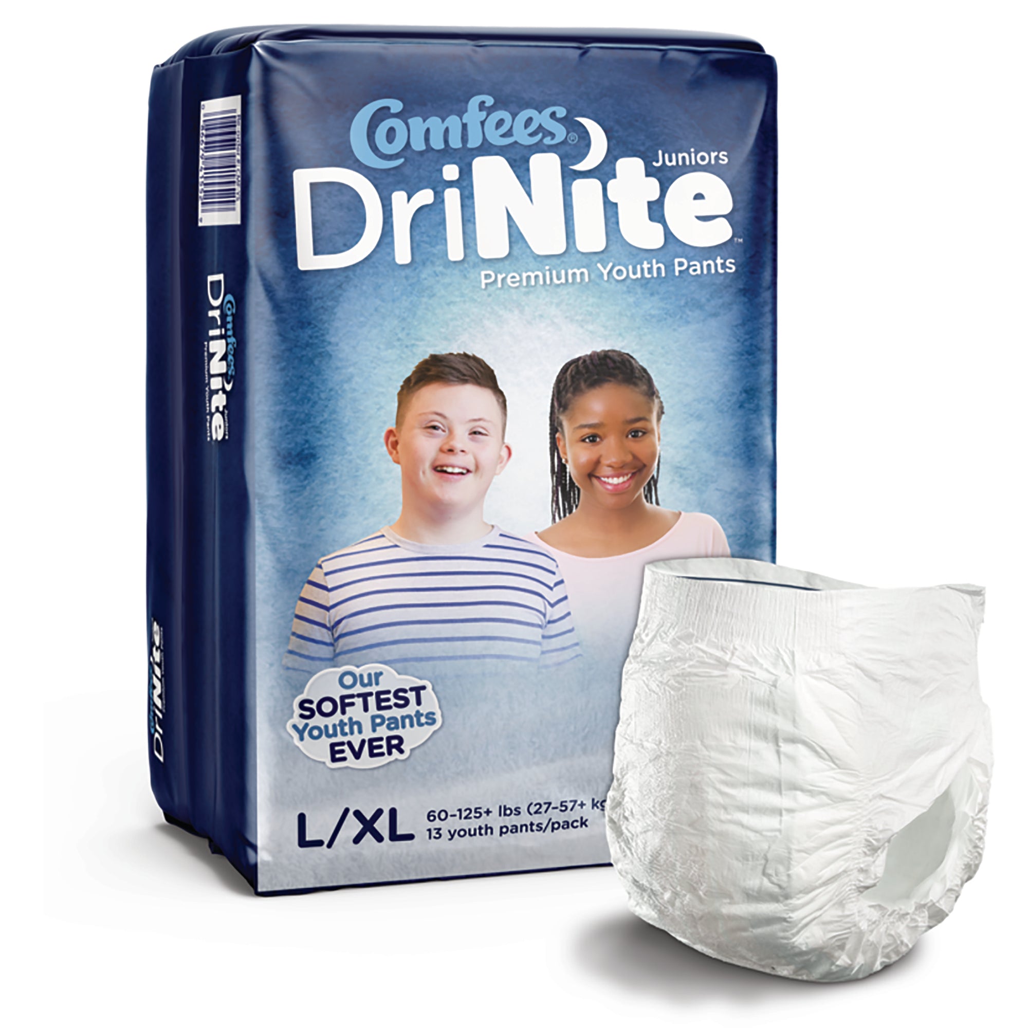 Attends Healthcare Products - Unisex Youth Absorbent Underwear Comfees® DriNite® Juniors Pull On with Tear Away Seams Large / X-Large Disposable Heavy Absorbency [13/BG]