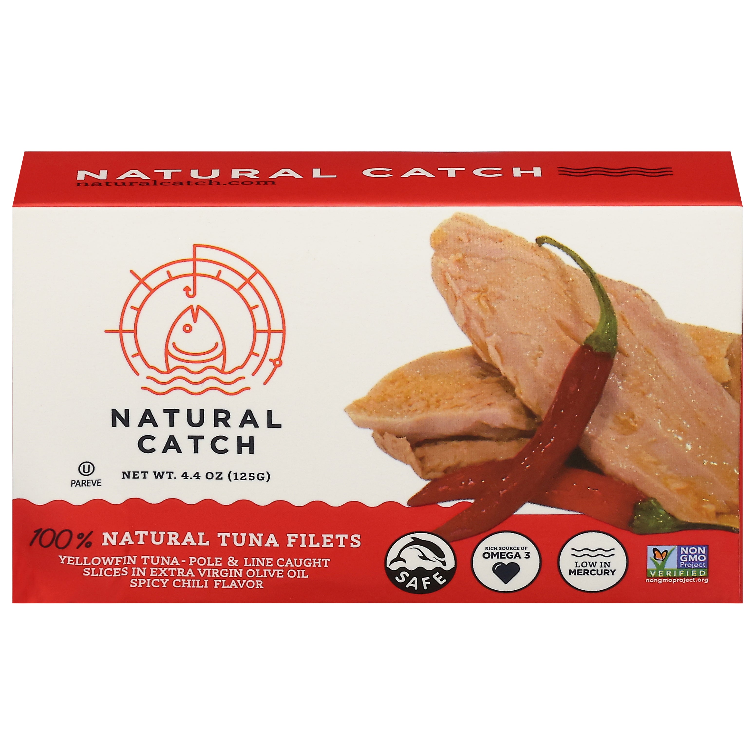 Natural Catch 100% Natural Tuna Filets 4.4 oz - Case of 12