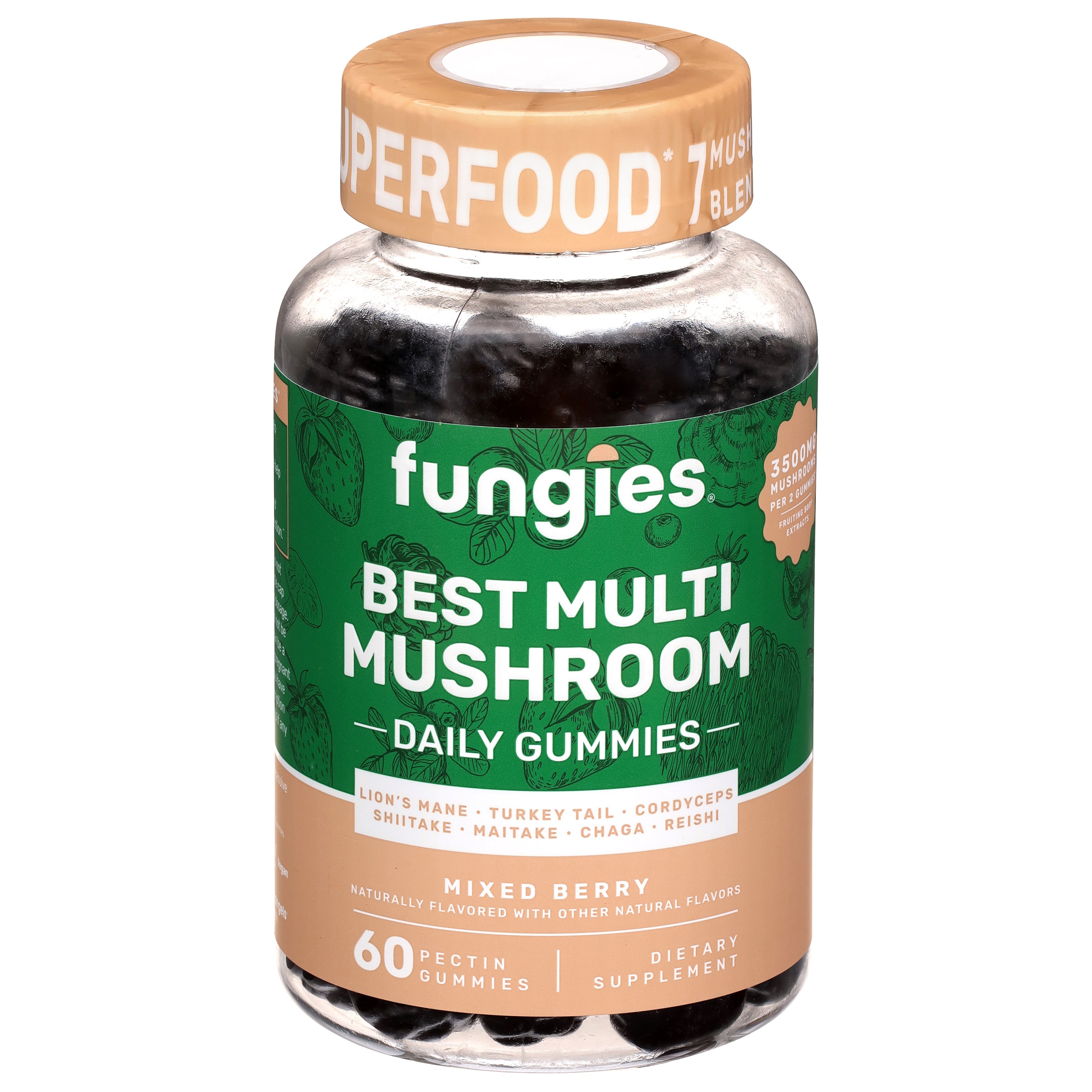 Fungies Mixed Berry Best Multi Mushroom 60 Each - Case of 1