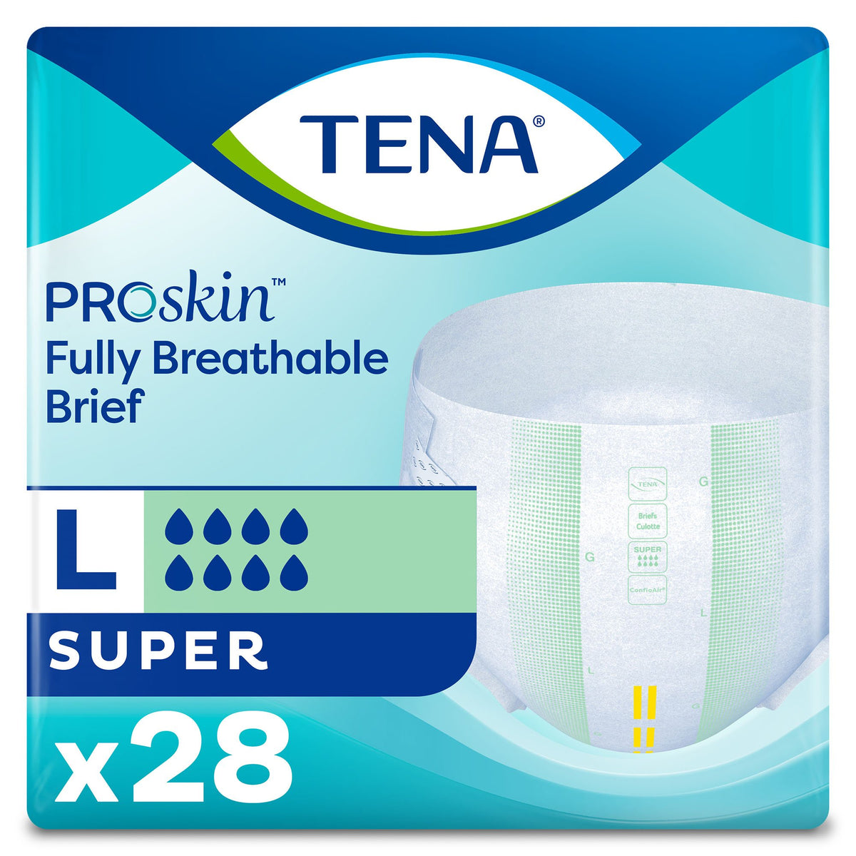 Essity HMS North America Inc - Unisex Adult Incontinence Brief TENA ProSkin™ Super Large Disposable Heavy Absorbency [28/BG]
