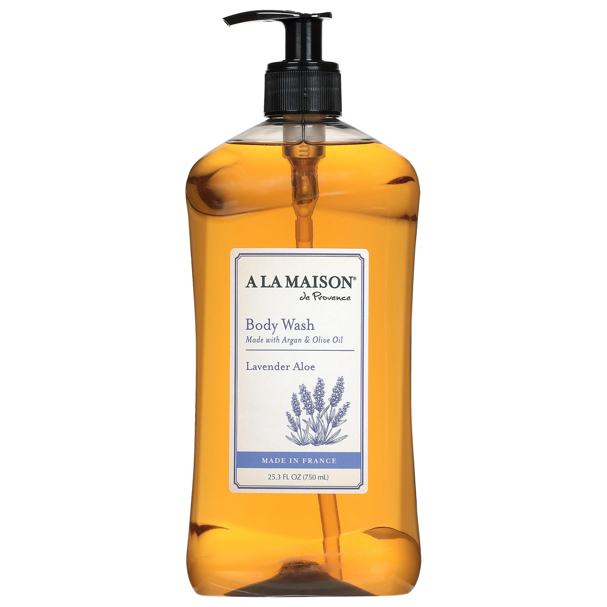 A la Maison de Provence Lavender Aloe Body Wash 25.3 fl oz - Case of 1
