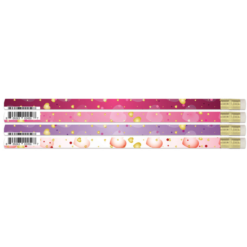 MUSGRAVE PENCIL COMPANY - Dreamy Hearts Pencils, 12 Per Pack, 12 Packs
