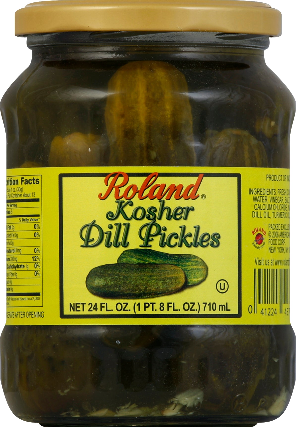Roland Pickles 24 oz - Case of 12