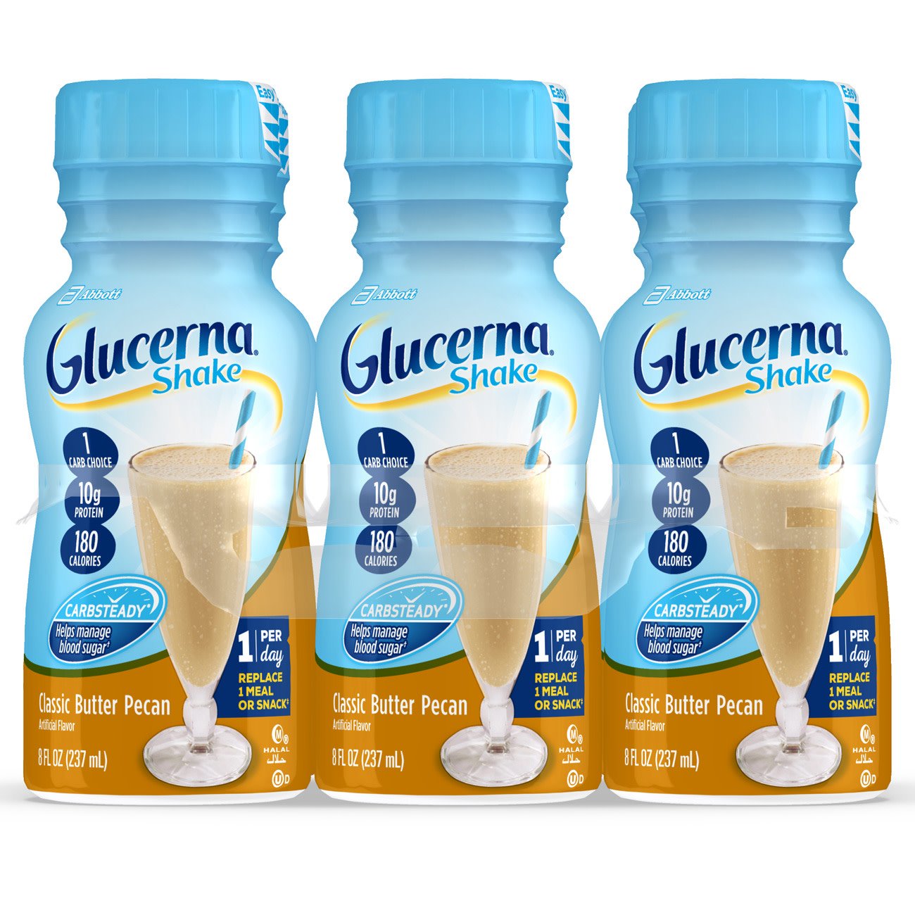 Abbott Nutrition - Oral Supplement Glucerna® Original Shake Butter Pecan Flavor Liquid 8 oz. Bottle [1/EA]