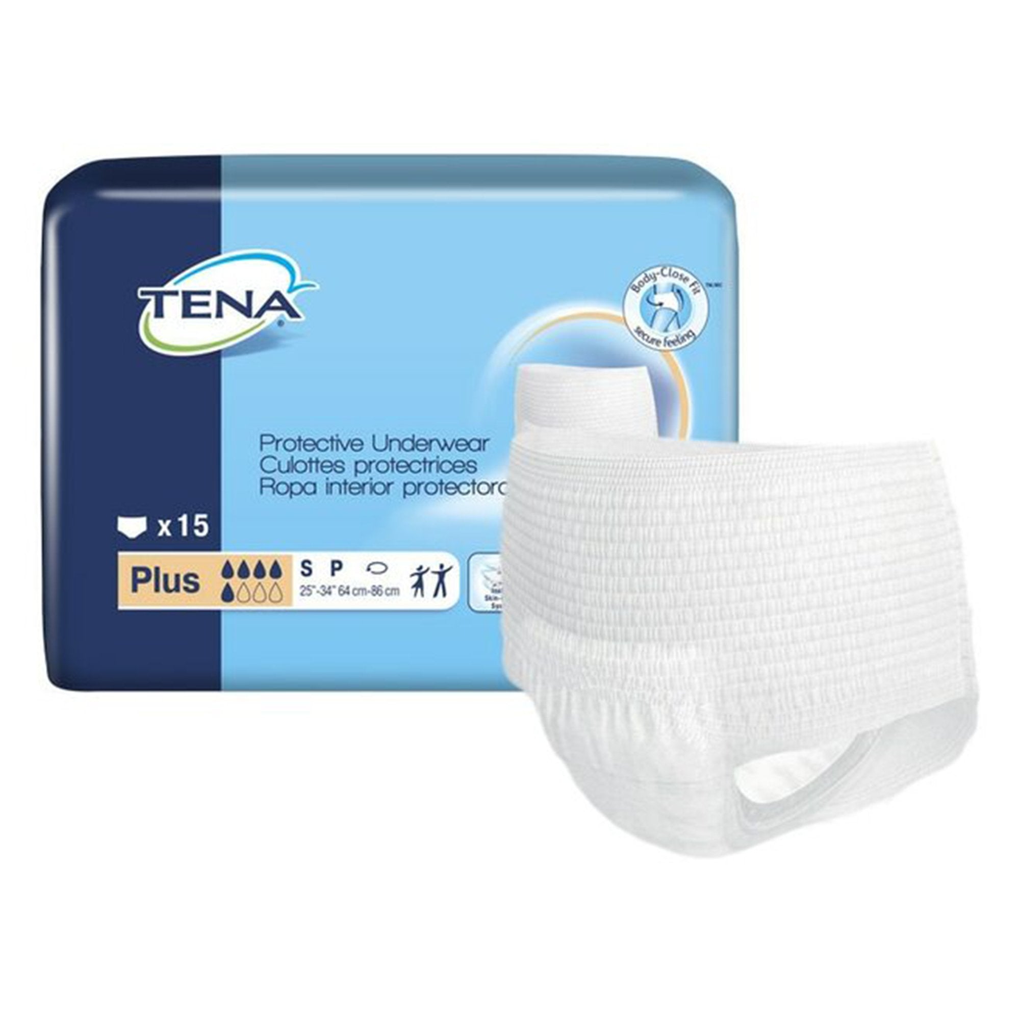 Essity HMS North America Inc - Unisex Adult Absorbent Underwear TENA ProSkin™ Plus Pull On with Tear Away Seams 2X-Large Disposable Moderate Absorbency [12/BG]