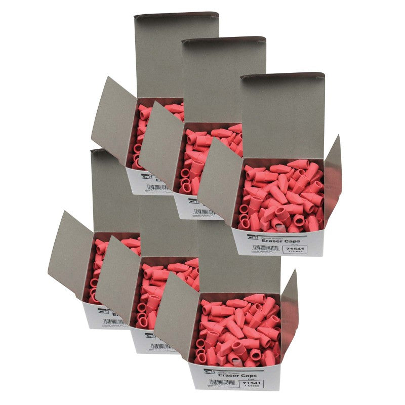 CHARLES LEONARD - Eraser Caps, Pink, 144 Per Box, 6 Boxes