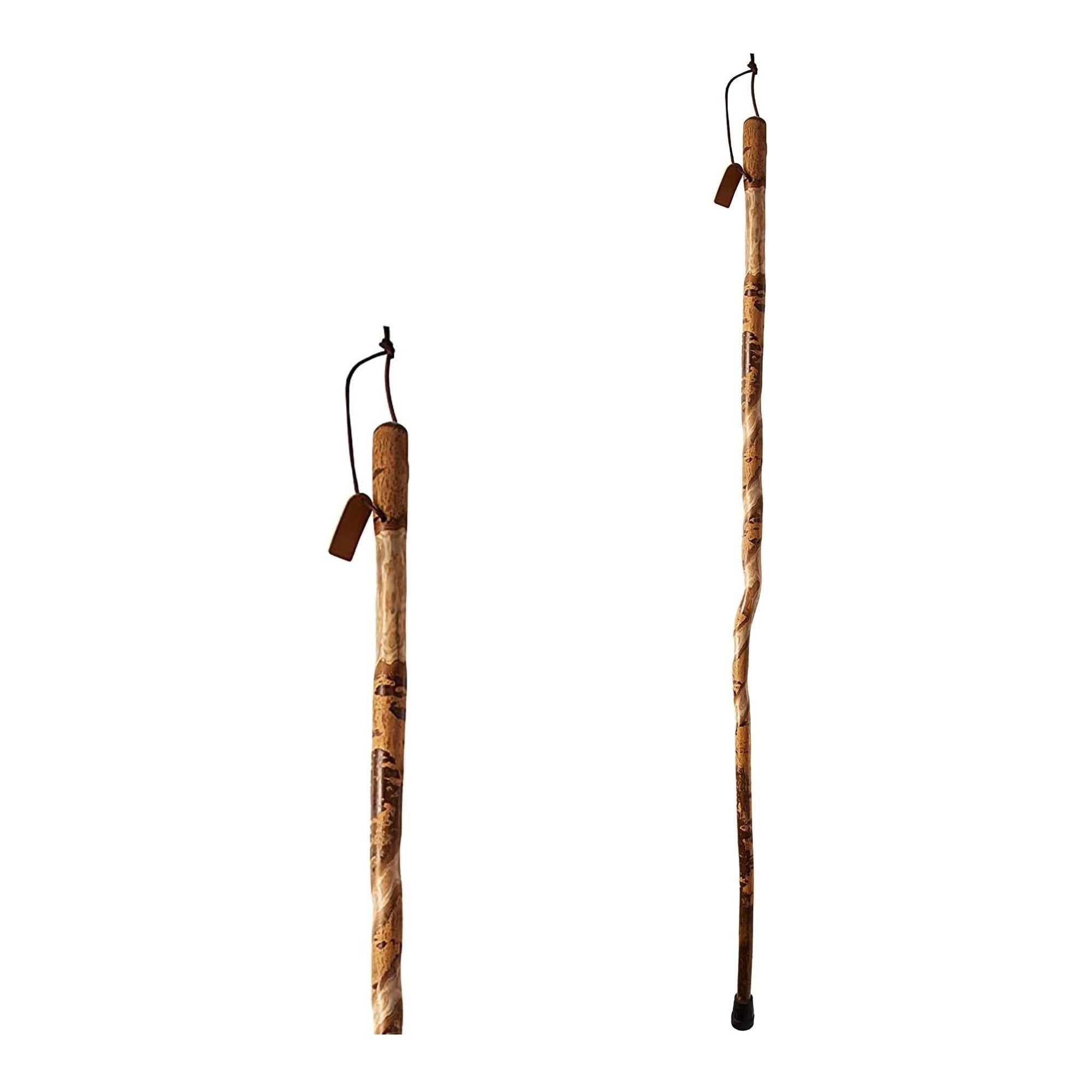 Mabis Healthcare - Walking Stick Brazos™ Twisted Wood 55 Inch Height American Hardwood [1/EA]