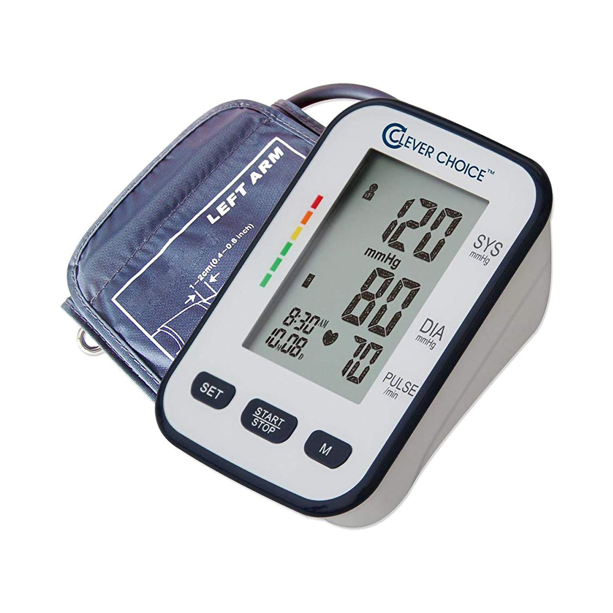 Simple Diagnostics - Home Automatic Digital Blood Pressure Monitor Clever Choice™ Large Cuff Nylon Cuff 23 - 40 cm Desk Model [1/EA]