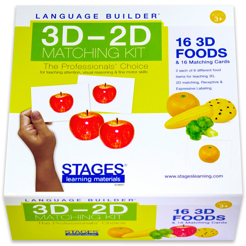STAGES LEARNING MATERIALS - Language Builder® 3D-2D Matching Kit, Foods