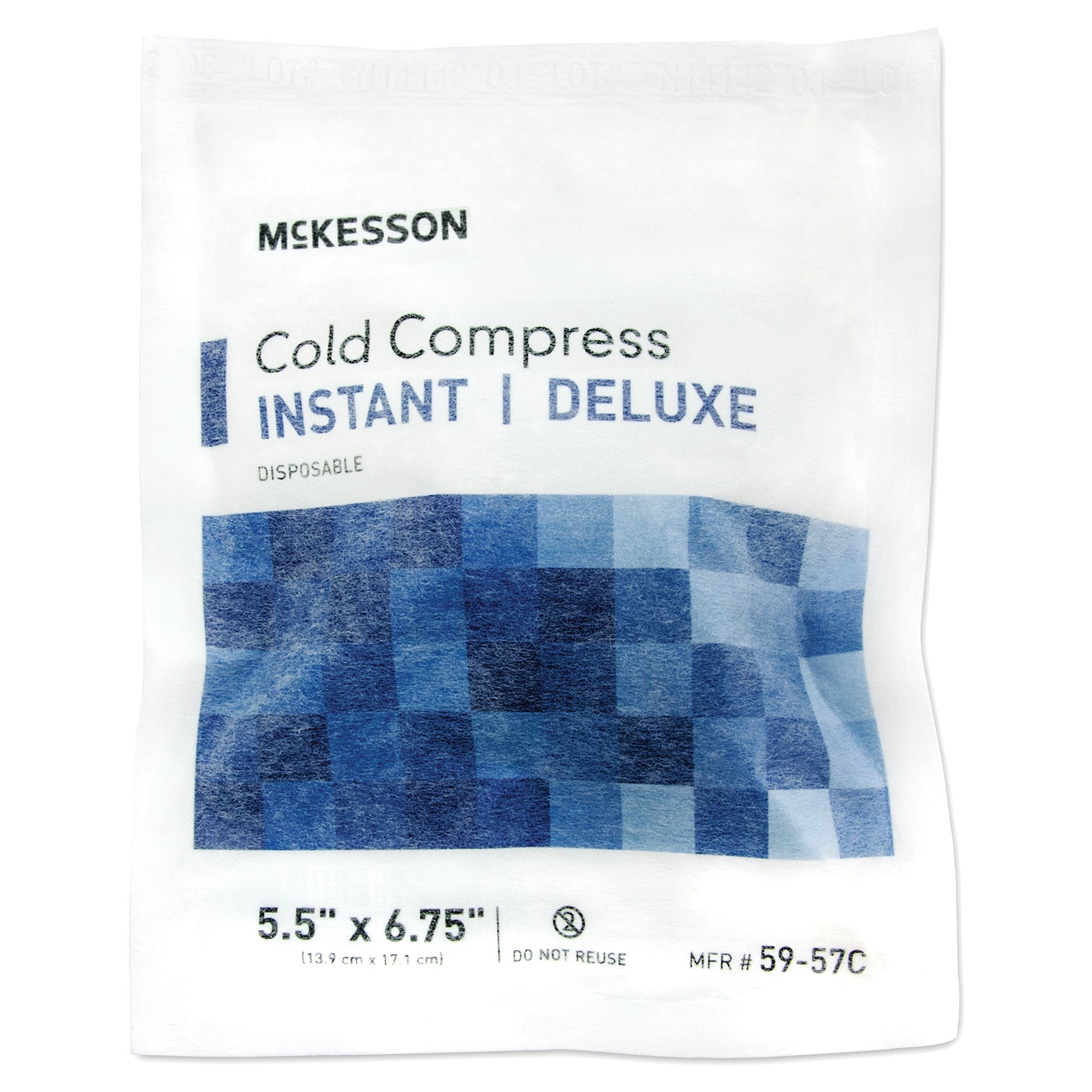 McKesson Brand - Instant Cold Pack McKesson Deluxe General Purpose Small 5-1/2 X 6-3/4 Inch Fabric / Calcium Ammonium Nitrate / Water Disposable [1/EA]