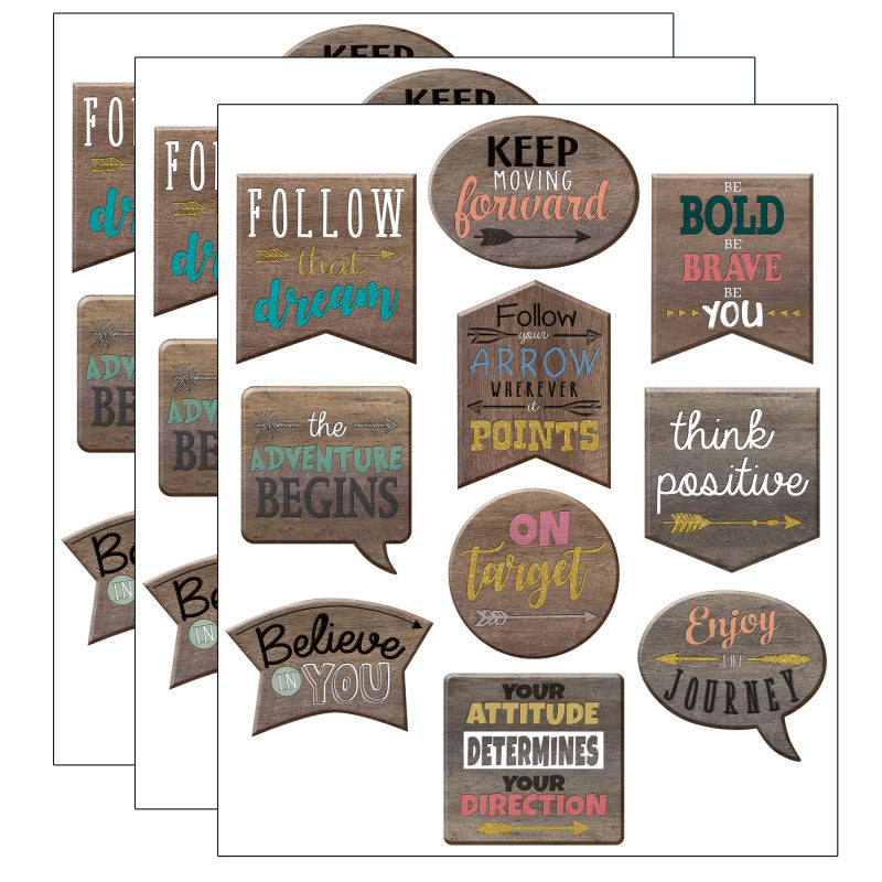 TEACHER CREATED RESOURCES - Home Sweet Classroom Positive Sayings Accents, 30 Per Pack, 3 Packs
