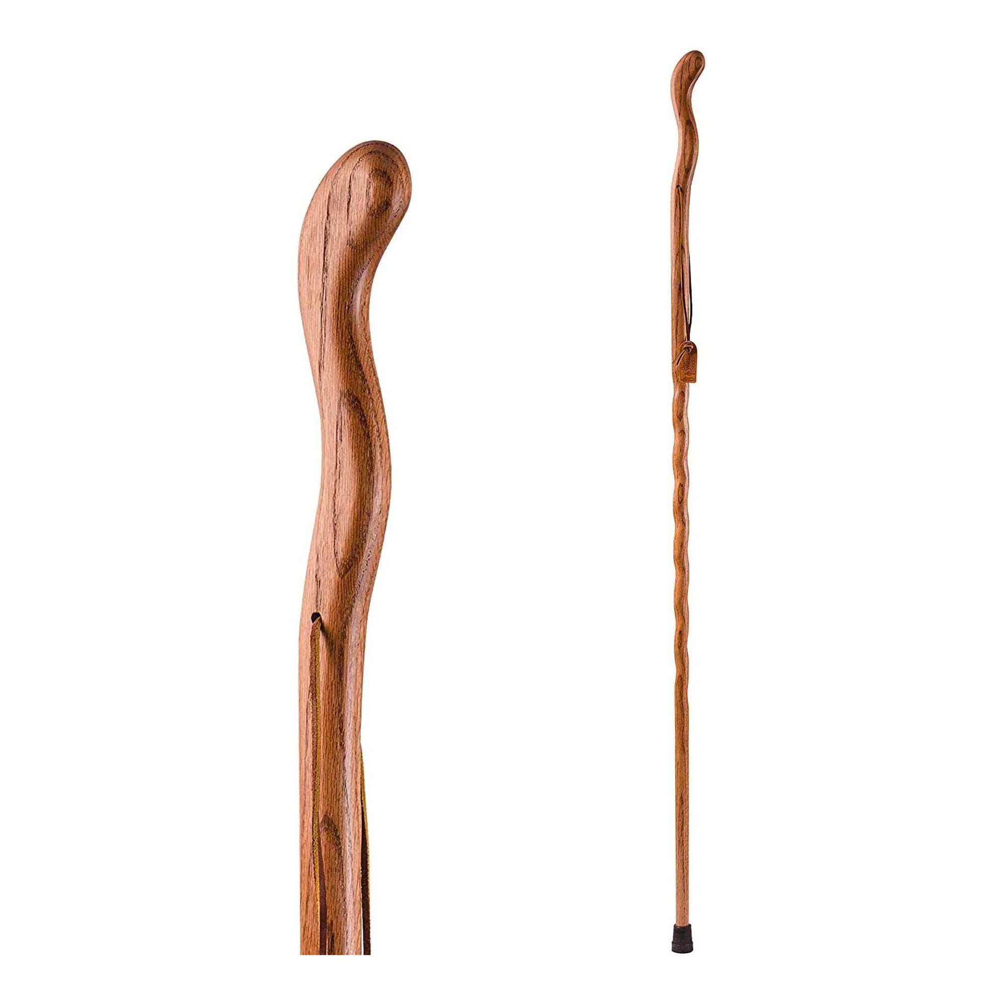 Mabis Healthcare - Walking Stick Brazos™ Twisted Fitness Walker Wood 48 Inch Height Tan [1/EA]