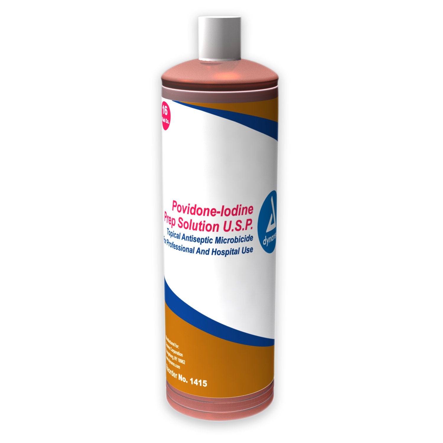 Dynarex - Skin Prep Solution Dynarex 16 oz. Bottle 10% Strength Povidone-Iodine NonSterile [1/EA]