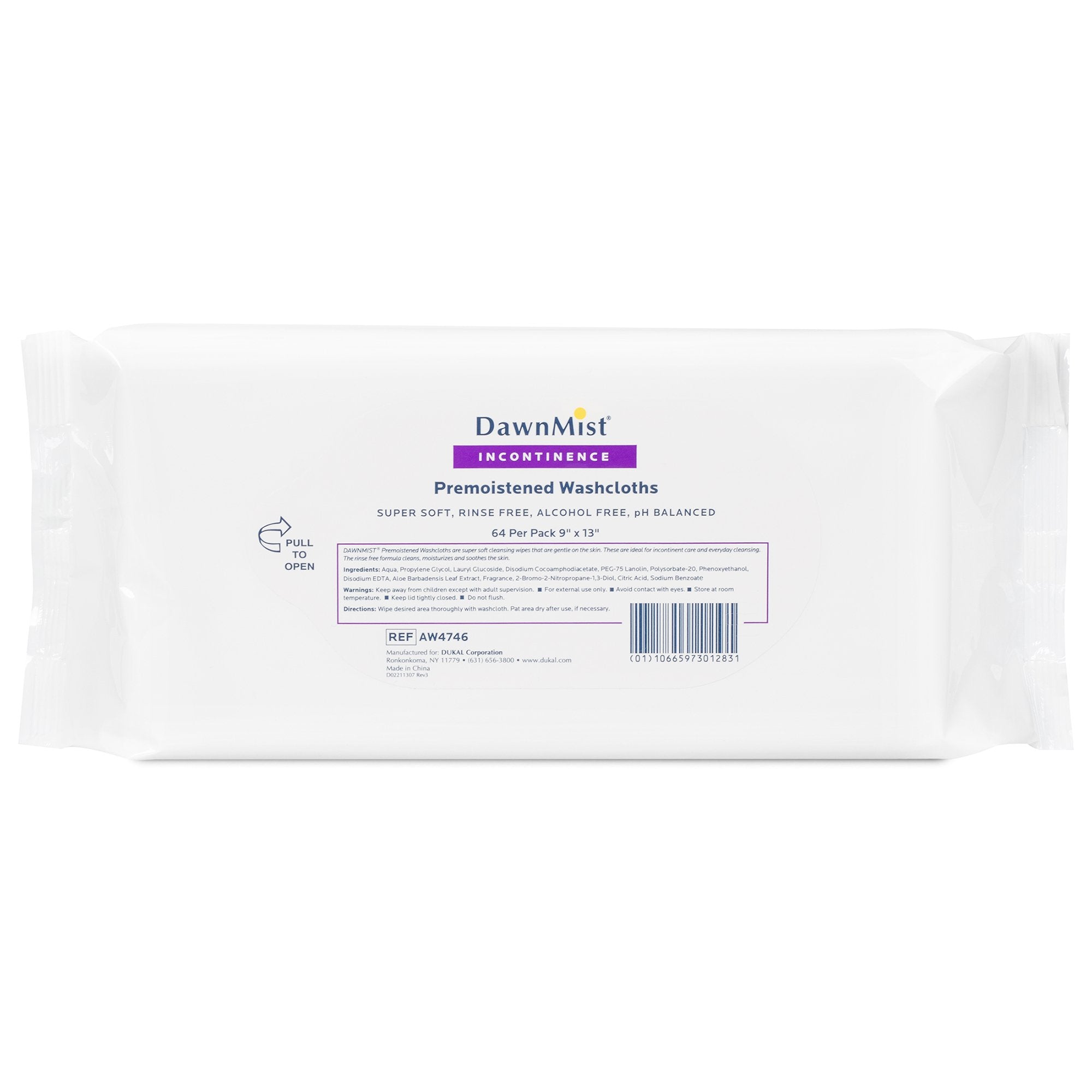 Donovan Industries - Personal Cleansing Wipe DawnMist® Soft Pack Fresh Scent 64 Count [64/PK]