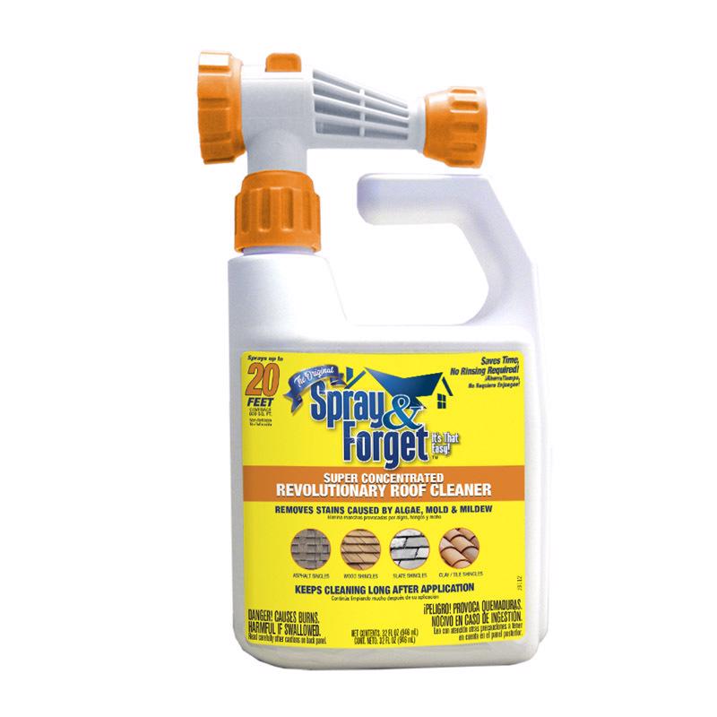 SPRAY & FORGET - Spray & Forget Roof Cleaner 32 oz Liquid - Case of 6