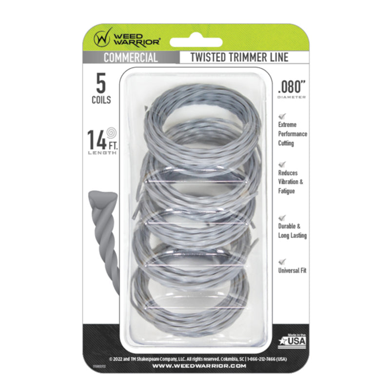 WEED WARRIOR - Weed Warrior Commercial Grade .080 in. D X 14 ft. L Trimmer Line