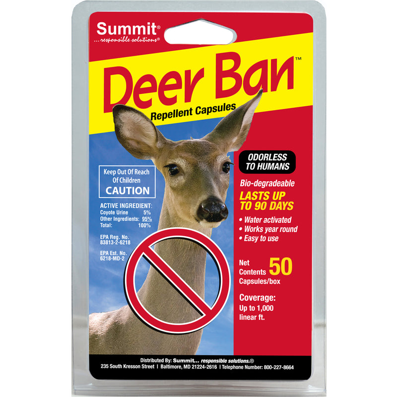 SUMMIT CHEMICAL - Summit Chemical Deer Ban Animal Repellent Capsule For Deer 50 ct