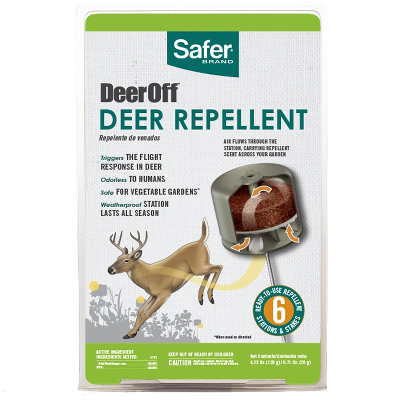 SAFER BRAND - Safer Brand Deer Off Repellent Station Stake For Deer 6 pk - Case of 6