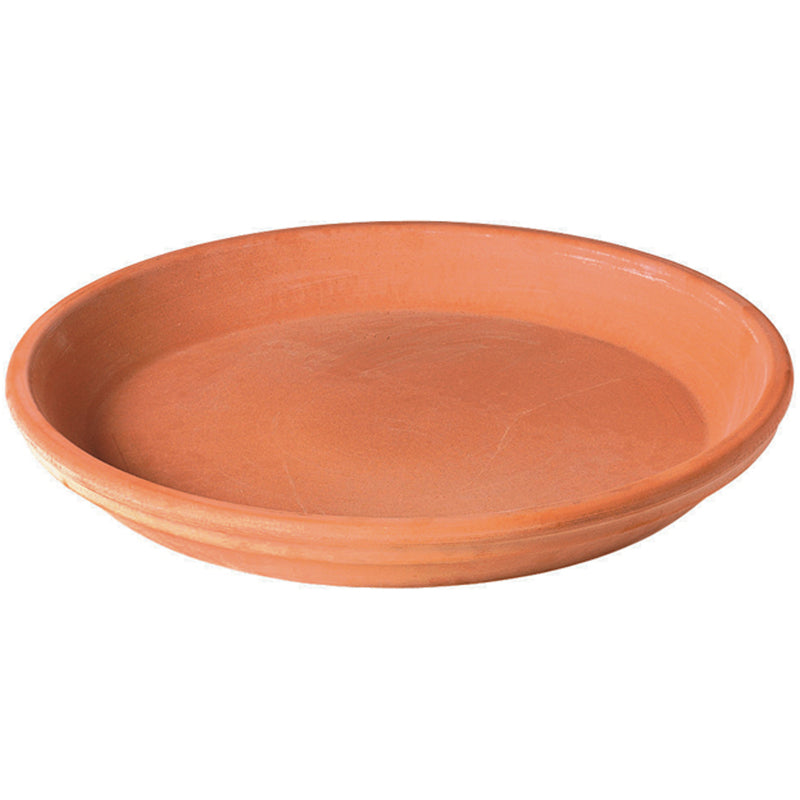 DEROMA - Deroma White Garden 0.95 in. H X 6.19 in. D Clay Sottovaso Plant Saucer Terracotta