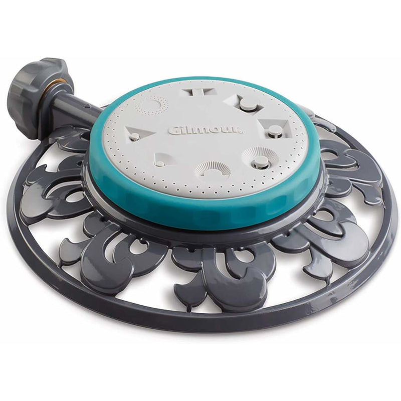GILMOUR - Gilmour Metal Ring Base 8-Pattern Turret Sprinkler 1225 sq ft 1 pk